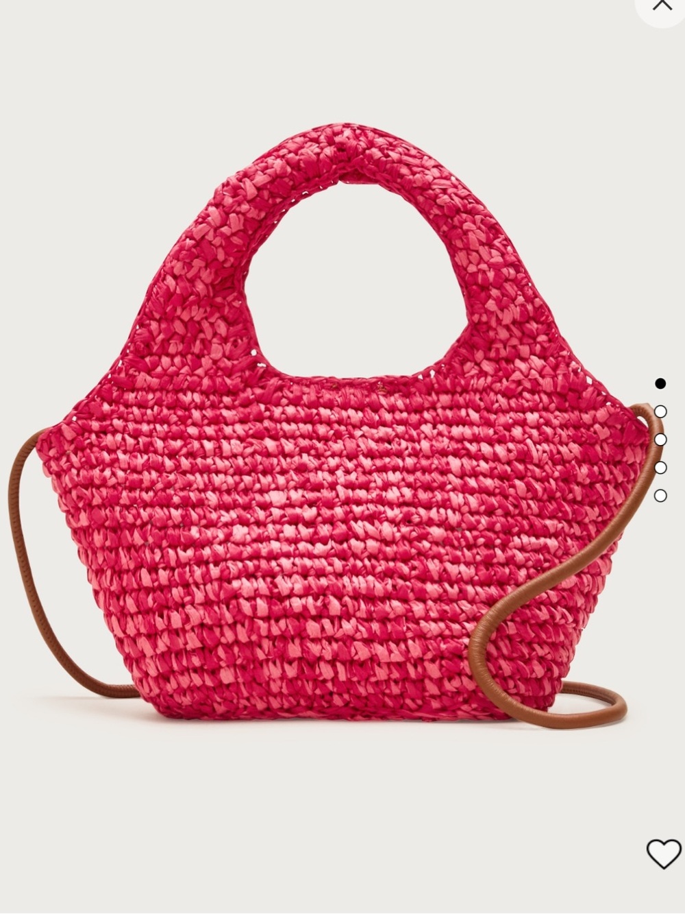 NWT J Crew Small Malta Handwoven Tote bagMarled Straw Red Rouge Ruby SOLD OUT
